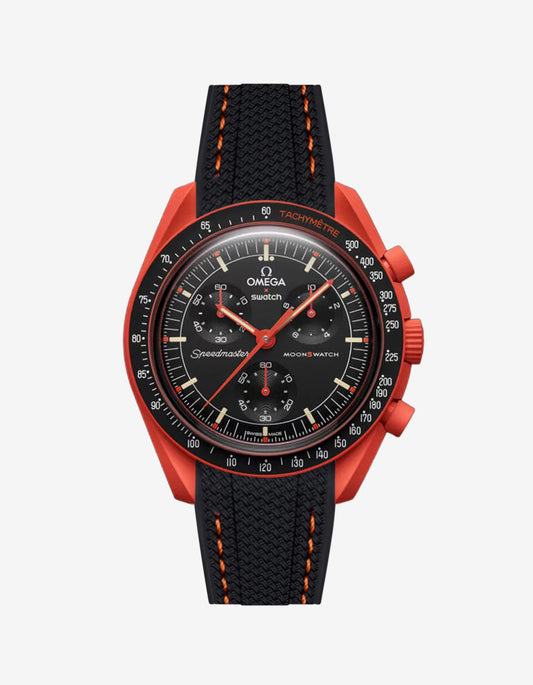 Mission On Earth - Lava Omega X Swatch MoonSwatch