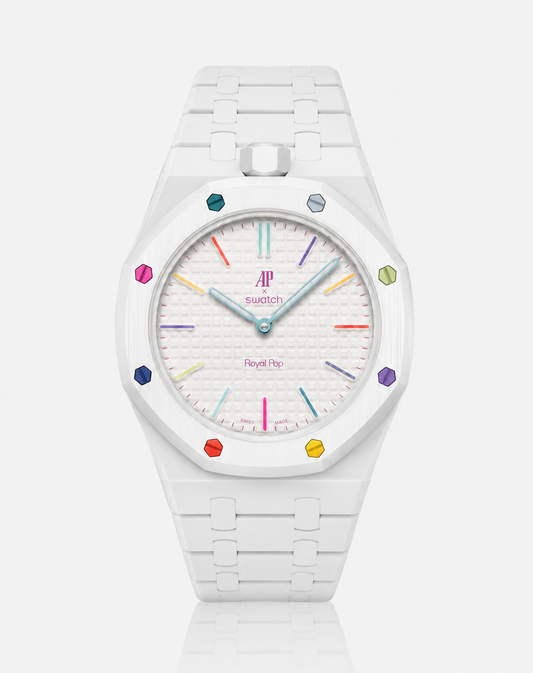 Huit Blanc AP x Swatch Royal Pop