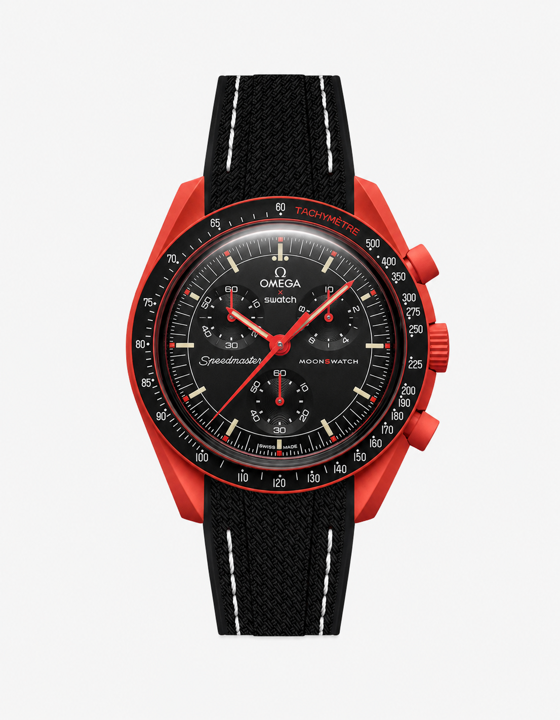 Mission On Earth - Lava Omega X Swatch MoonSwatch
