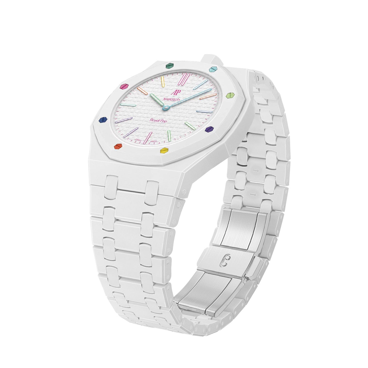 Huit Blanc AP x Swatch Royal Pop