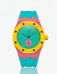 Rubberstrapn Blue Pink