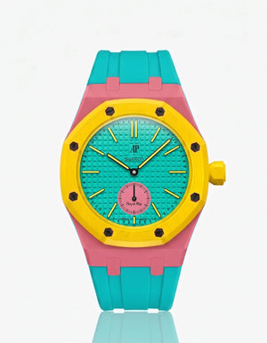 Rubberstrapn Blue Pink
