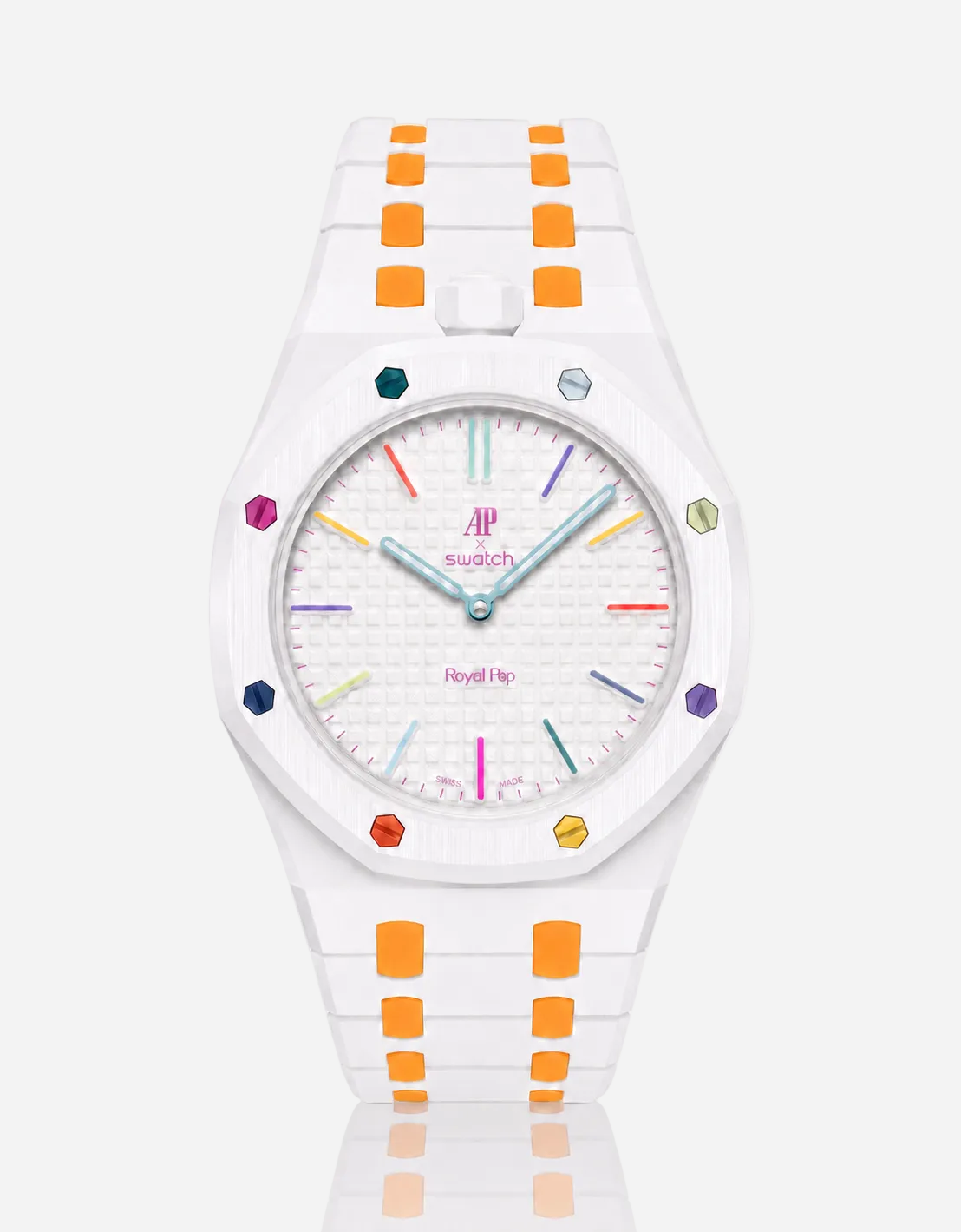 Huit Blanc AP x Swatch Royal Pop