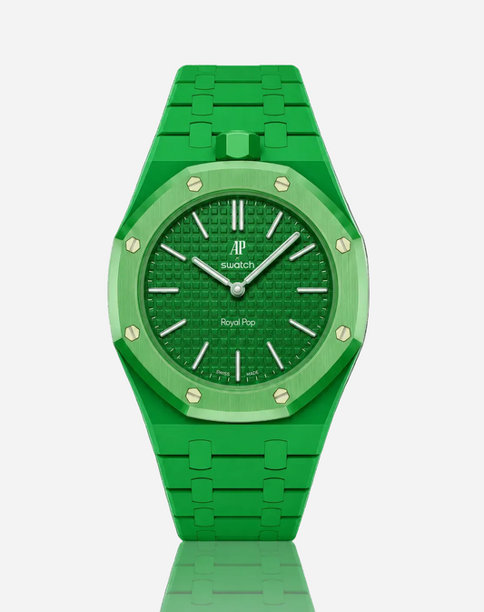 Green Eight AP x Swatch Royal Pop